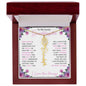 To My Lovely Granddaughter | "Once Upon a Time..." | Personalized Birth Flower Name Necklace wpp