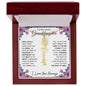 To My Lovely Granddaughter | "Once Upon a Time..." | Personalized Birth Flower Name Necklace wbb