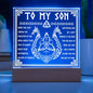 Son | Never Give Up | Acrylic Plaque