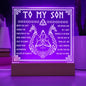 Son | Never Give Up | Acrylic Plaque