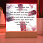 Children's Prayer Night Light 2 | "God, Hold My Hand" | Multi-Color LED Modes
