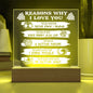 Reasons Why I Love You | Everything I Needed | Acrylic Plaque
