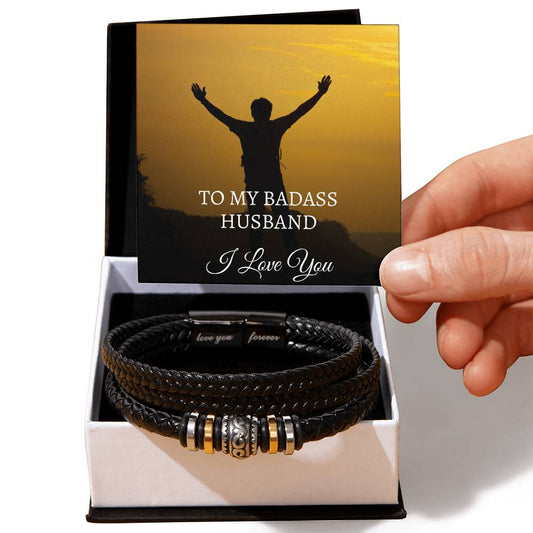 To My Badass Husband | Love You Forever Bracelet