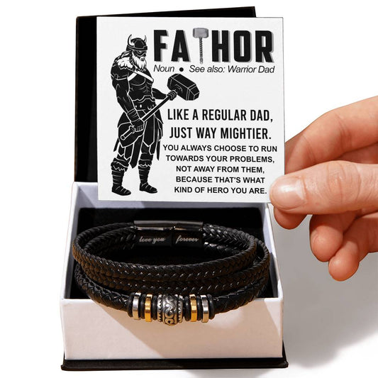 Dad | Warrior Dad | Love You Forever Bracelet