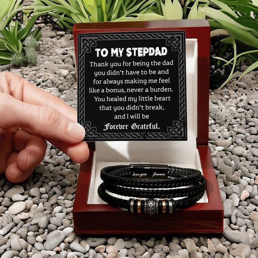Stepdad | Will Be Forever | Love You Forever Bracelet
