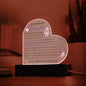 To My Beautiful Daughter | Heart Shaped Acrylic Plaque with Wood Base