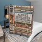 To My Daughter | 50x60 Heirloom Blanket | Rustic Wood Plank