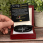 To My Grandson | Cross Leather Bracelet | Love Grandmom