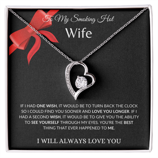 To My Smoking Hot Wife | Love You Always | Forever Love Pendant with Ribbon ❤️❤️❤️