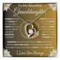 To My Beautiful Granddaughter | My Love and Light... Lilies on Gold | Forever Love Necklace