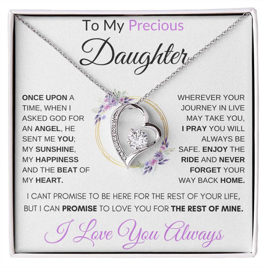 To My Precious Daughter | "Once Upon a Time..." | Forever Love Necklace | I love You Always