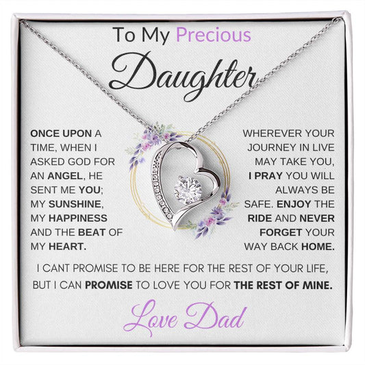 To My Precious Daughter | "Once Upon a Time..." | Forever Love Necklace | Love Dad