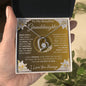 To My Beautiful Granddaughter | The Beat Of My Heart... Lilies on Gold | Forever Love Necklace