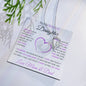 To My Precious Daughter | Forever Love Necklace (Heart Centerpiece) | Love Mom and Dad