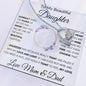 To My Beautiful Daughter | "I Filled It With My Love And Light" Love Mom & Dad | Forever Love Necklace