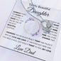 To My Beautiful Daughter | "I Filled It With My Love and Light" Love Dad | Forever Love Necklace