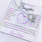 To My Precious Daughter | Forever Love Necklace with Heart Shaped Centerpiece | Love Dad
