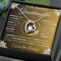 To My Beautiful Granddaughter | My Love and Light... Lilies on Gold | Forever Love Necklace