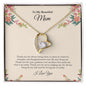To My Beautiful Mom | I Love You | Forever Love Necklace
