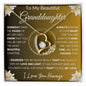 To My Beautiful Granddaughter | My Love and Light... Lilies on Gold | Forever Love Necklace