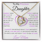 To My Precious Daughter | Forever Love Necklace with Heart Shaped Centerpiece | Love Mom