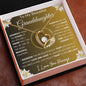 To My Beautiful Granddaughter | My Love and Light... Lilies on Gold | Forever Love Necklace