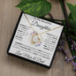To My Beautiful Daughter | "I Filled It With My Love And Light" Love Mom & Dad | Forever Love Necklace