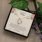 To My Beautiful Mom | I Love You | Forever Love Necklace
