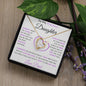 To My Precious Daughter | Forever Love Necklace with Heart Shaped Centerpiece | Love Dad