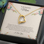 To My Beautiful Mom | I Love You | Forever Love Necklace