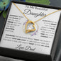 To My Beautiful Daughter | "I Filled It With My Love and Light" Love Dad | Forever Love Necklace
