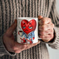 Valentine's Coffee Mug | 11 & 15 oz. | Put A Smile On Your Face! (10)
