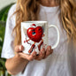 Valentine's Coffee Mug | 11 & 15 oz. | Put A Smile On Your Face! (5)