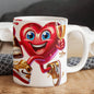 Valentine's Coffee Mug | 11 & 15 oz. | Put A Smile On Your Face! (1)