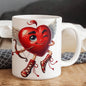 Valentine's Coffee Mug | 11 & 15 oz. | Put A Smile On Your Face! (5)