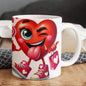 Valentine's Coffee Mug | 11 & 15 oz. | Put A Smile On Your Face! (8)