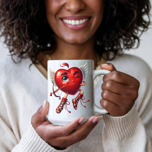Valentine's Coffee Mug | 11 & 15 oz. | Put A Smile On Your Face! (5)