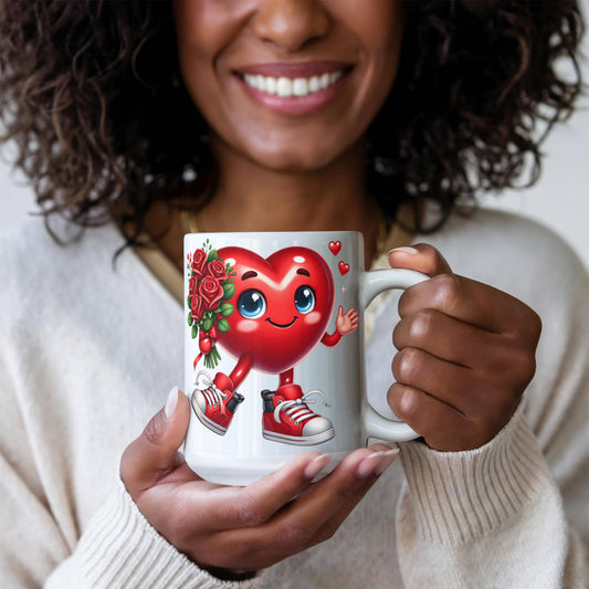 Valentine's Coffee Mug | 11 & 15 oz. | Put A Smile On Your Face! (9)