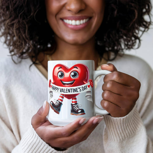 Valentine's Coffee Mug | 11 & 15 oz. | Put A Smile On Your Face! (4)