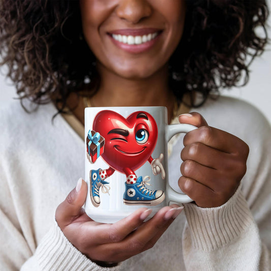 Valentine's Coffee Mug | 11 & 15 oz. | Put A Smile On Your Face! (8)