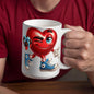 Valentine's Coffee Mug | 11 & 15 oz. | Put A Smile On Your Face! (8)