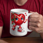 Valentine's Coffee Mug | 11 & 15 oz. | Put A Smile On Your Face! (9)
