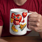 Valentine's Coffee Mug | 11 & 15 oz. | Put A Smile On Your Face! (3)