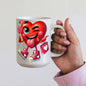 Valentine's Coffee Mug | 11 & 15 oz. | Put A Smile On Your Face! (8)