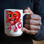 Valentine's Coffee Mug | 11 & 15 oz. | Put A Smile On Your Face! (8)