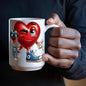 Valentine's Coffee Mug | 11 & 15 oz. | Put A Smile On Your Face! (8)