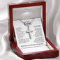 To My Son | I'm So Grateful You're My Son | Stainless Steel Cross Necklace