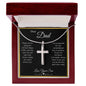 Dear Dad, Thank you | Love, Your Son | Artisan-Crafted Stainless Steel Cross Necklace