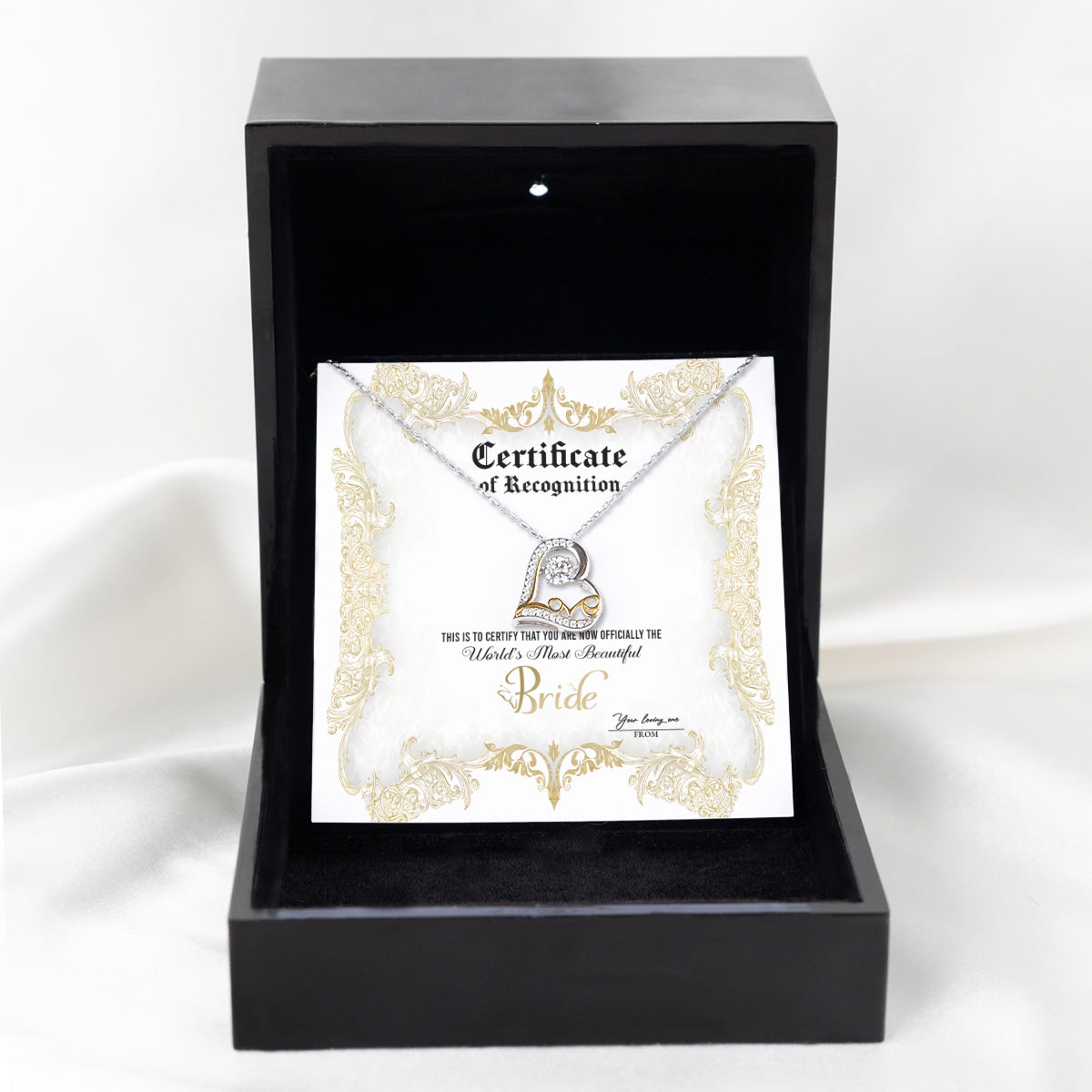 Bride | Certificate Of Achievement | Love Dancing Necklace