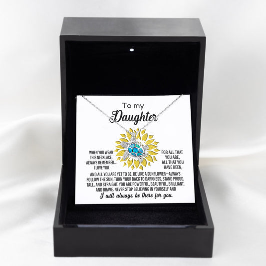 Daughter | Like A Sunflower | Opal Turtle Pendant Necklace